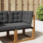 vidaXL Perna pentru canapea de exterior 3 pcs Antracit Poliester GartenMobel Dekor (900795)