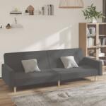 vidaXL Canapea extensibila cu 2 locuri, gri deschis, tesatura GartenMobel Dekor (375727) Canapea