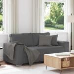 vidaXL Canapea de tip lovesea gri închis 180x77x82 cm tesatura velur GartenMobel Dekor (4105201) Canapea