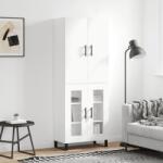 vidaXL Dulap înalt, alb, 69, 5x34x180 cm, lemn compozit GartenMobel Dekor (3195755) Comoda