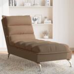vidaXL Sezlong cu perne, maro, material textil GartenMobel Dekor (379471)