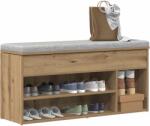 vidaXL Bancheta pantofar stejar artizanal 102x30, 5x45cm lemn prelucrat GartenMobel Dekor (859144) Pantofar
