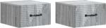 vidaXL Set 2 noptiere suspendate Sonoma gri, 34, 5 x 33 x 20 cm (898608)