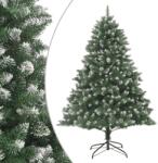 vidaXL Brad de Craciun artificial cu suport, 240 cm, PVC GartenMobel Dekor (345163)