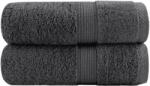 vidaXL Prosoape de baie premium SOLUND, 2 buc. , antracit, 30x30 cm, 600 g/m2 GartenMobel Dekor (137148) Prosop