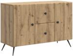 vidaXL Bufet Stejar Artizanal 89 x 34, 5 x 60 cm Lemn prelucrat GartenMobel Dekor (895584) Comoda