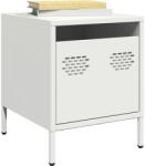vidaXL Noptiere, 2 buc. , alb, 35x39x43, 5 cm, otel GartenMobel Dekor (851255)