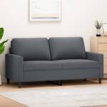 vidaXL Canapea cu 2 locuri, gri închis, 140 cm, catifea GartenMobel Dekor (359200) Canapea