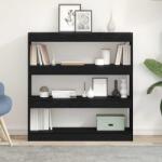 vidaXL Dulap pentru carti Stejar negru 100 x 30 x 103 cm Lemn compozit GartenMobel Dekor (862726) Biblioteca