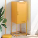 vidaXL Dulap înalt, galben mustar, 36x39x107 cm, otel GartenMobel Dekor (846533) Comoda