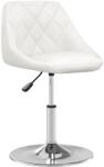 vidaXL Scaun de bar, alb, piele ecologica GartenMobel Dekor (3088655)