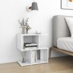 vidaXL Noptiera, alb extralucios, 50x30x51, 5 cm, PAL GartenMobel Dekor (806376)
