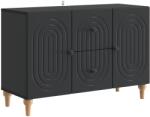 vidaXL Cabinet TV cu sertar Negru 89 x 34, 5 x 60 cm Lemn prelucrat GartenMobel Dekor (894196) Comoda