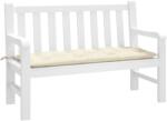 vidaXL Perna banca de gradina, crem, 120x50x7 cm, material oxford GartenMobel Dekor (361585)