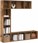 vidaXL Dulapuri cu carti 3 buc Lemn vechi Lemn prelucrat GartenMobel Dekor (3328549) Biblioteca