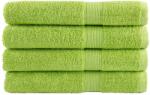 vidaXL Prosoape de sauna premium SOLUND 4 buc. verde 80x200 cm 600 gsm GartenMobel Dekor (137507) Prosop