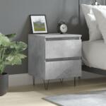 vidaXL Noptiera, gri beton, 40x35x50 cm, lemn compozit GartenMobel Dekor (826884)