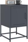 vidaXL Noptiere, 2 buc. , antracit, 36x39x60, 5 cm, otel GartenMobel Dekor (846451)