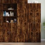 vidaXL Dulap înalt, stejar fumuriu, 50x42, 5x185 cm, lemn prelucrat GartenMobel Dekor (3281417) Comoda