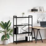 vidaXL Biblioteca Stejar negru 80 x 30 x 118 cm Lemn compozit GartenMobel Dekor (868419) Biblioteca