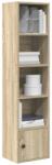 vidaXL Biblioteca, stejar sonoma, 31x24x127 cm, lemn prelucrat GartenMobel Dekor (860348) Biblioteca