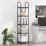 vidaXL Raft pentru carti Lemn vechi 40 x 30 x 183 cm Lemn compozit GartenMobel Dekor (879927) Biblioteca