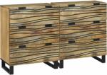 vidaXL Set de bufet cu sertar 2 pcs natural 60 x 33, 5 x 75 cm GartenMobel Dekor (3310040) Comoda