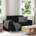 vidaXL Canapea Loveseat Negru 160x77x82 cm Stofa GartenMobel Dekor (4105070) Canapea