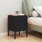 vidaXL Noptiera, negru, 35x35x51 cm otel GartenMobel Dekor (336214)
