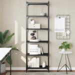 vidaXL Biblioteca cu 6 niveluri, negru, 60x30x188 cm, lemn prelucrat GartenMobel Dekor (837662) Biblioteca