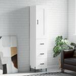 vidaXL Dulap înalt, alb, 34, 5x34x180 cm, lemn prelucrat GartenMobel Dekor (3200201) Comoda