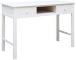 vidaXL Birou de scris, alb, 110 x 45 x 76 cm, lemn GartenMobel Dekor (284157)