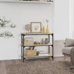 vidaXL Raft carti, stejar sonoma 80x33x70, 5 cm, lemn prelucrat si otel GartenMobel Dekor (819338) Biblioteca