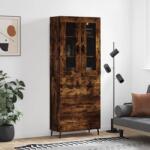 vidaXL Dulap înalt, stejar fumuriu, 69, 5x34x180, lemn compozit GartenMobel Dekor (3198422) Comoda