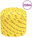 vidaXL Franghie de barca, galben, 16 mm, 250 m, polipropilena GartenMobel Dekor (152628)
