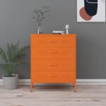 vidaXL Comoda cu sertare, portocaliu, 80x35x101, 5 cm, otel GartenMobel Dekor (336201) Comoda