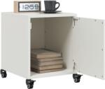 vidaXL Noptiere, 2 buc. , alb, 36x39x43, 5 cm, otel GartenMobel Dekor (846625)