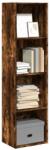 vidaXL Biblioteca, stejar fumuriu, 40x30x152 cm, lemn prelucrat GartenMobel Dekor (857880) Biblioteca
