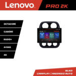 Lenovo Navigatie Jeep Compass 2010-2016, ecran 13 inch 2K, 4G, 4+64GB (KIT-2500+PRO-2K-13-4+64+KIT-10-9)