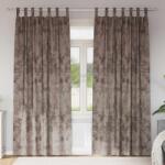 vidaXL Cortine din catifea 2 pcs Cappuccino 260 x 140 cm Catifea GartenMobel Dekor (4107742)