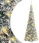 vidaXL Brad de Craciun artificial pop-up cu zapada, 200 LED-uri 210 cm GartenMobel Dekor (357759)