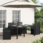 vidaXL Perne pentru sezut si spatar 4 pcs Antracit 47 x 45 x 2 cm GartenMobel Dekor (899978)