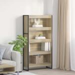 vidaXL Dulap pentru carti 2 pcs Sonoma 80 x 30 x 155 cm Lemn compozit GartenMobel Dekor (3403005) Biblioteca