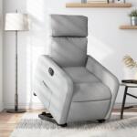 vidaXL Fotoliu electric rabatabil cu ridicare, gri deschis, textil GartenMobel Dekor (3206717)