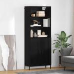 vidaXL Bufet Stejar negru 69, 5 x 34 x 180 cm Lemn compozit GartenMobel Dekor (3416281) Comoda