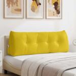 vidaXL Perna pentru spate Galben 140 x 24 x 50 cm Catifea GartenMobel Dekor (42014523)