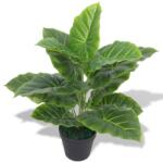 vidaXL Planta artificiala Taro cu ghiveci, 45 cm, verde GartenMobel Dekor (244431)