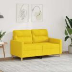 vidaXL Canapea cu 2 locuri, galben deschis, 120 cm, material textil GartenMobel Dekor (359232) Canapea
