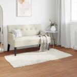 vidaXL Covor din Lana Faux Tafalla Alb 60 x 110 cm Poliester GartenMobel Dekor (42021455) Covor