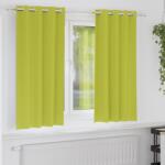 vidaXL Perdele Opaque cu Inel 2 pcs Verde 175 x 140 cm Poliester GartenMobel Dekor (4107389)